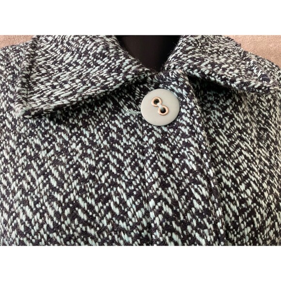 Ambition Blazer Jacket Women's size L Multi Tweed Wool Blend Large Button Front - Picture 2 of 14